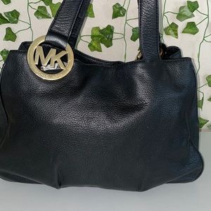 Black Leather Michael Kors purse